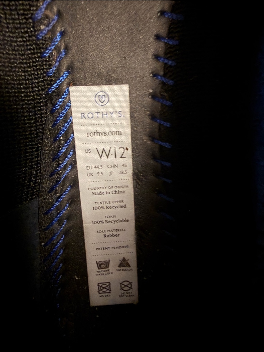 Size 12 Black Rothys “The Point” Woven Shoes EUC - Picture 14 of 14
